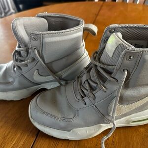 Nike Light Gray High-Top Sneakers